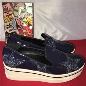 Stella McCartney MIDNIGHT Blue Binx STARS Wedge!